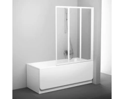 [308578] Шторка на ванну Ravak VS3 115, профиль белый, витраж транспарент, 795S0100Z1 +25110 ₽