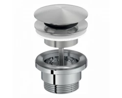 [313497] Донный клапан для раковины Jacob Delafon Nouvelle Vague E30536-CAT, с системой клик-клак, универсальный, хром матовый +12970 ₽