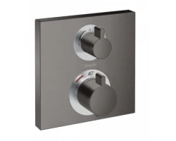 [335534] Смеситель Hansgrohe Ecostat S для душа, термостатический, черный хром, 15714340 +75176 ₽