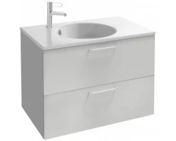 [354707] Тумба под раковину Jacob Delafon Odeon Rive Gauche 80 см, EB2522-R5-N18, цвет белый, ручки хром +64680 ₽