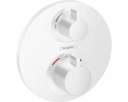 [400971] Смеситель Hansgrohe Ecostat S для душа с термостатом, белый матовый, 15758700 +76800 ₽