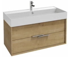 [440719] Тумба под раковину Jacob Delafon Vivienne 100 см, корпус арлингтонский дуб, фасад арлингтонский дуб, ручки хром, EB1508 +69410 ₽