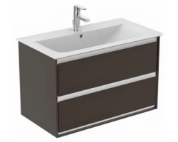 [461207] Тумба под раковину Ideal Standard Connect Air 80 см, подвесная, темно-коричневый матовый, белый матовый, E0819VY +104446 ₽