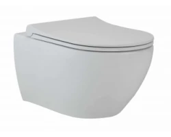 [477919] Подвесной безободковый унитаз beWash Bogen, крышка-сиденье с микролифтом, белый матовый, 88303214 +46742 ₽