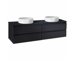 [526739] Тумба со столешницей под раковину Jacob Delafon Madeleine, 120 см, со светодиодной подсветкой, черный матовый, EB2085-J +82180 ₽