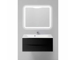 [558083] Тумба под раковину BelBagno Marino MARINO-1100-2C-SO-NL-P 110 см, подвесная, цвет черный глянцевый (nero lucido) +23890 ₽