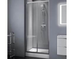 [599099] Душевая дверь в нишу BelBagno Due, 110 х 190 см, стекло прозрачное, профиль хром, DUE-BF-1-110-C-Cr +16610 ₽