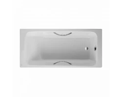 [81597] Чугунная ванна Jacob Delafon Parallel E2949-00, 150 x 70 см с ручками, сливом-переливом и ножками +101835 ₽