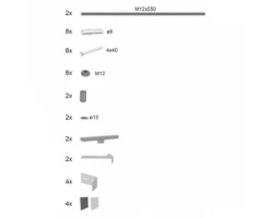 [87889] Кpепление панели Ravak NewDay, Gentiana, B26500000N +4410 ₽
