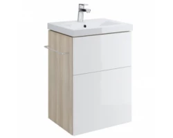 [126878] Тумба под раковину Cersanit SMART 50 ясень, белый +7513 ₽