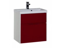 [188729] Тумба под раковину Aquanet Латина 60 (2 ящика) 00179938, цвет фасада бордо, 238499 +17810 ₽