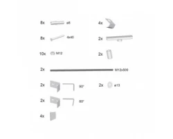 [220553] Крепление панели Ravak 10°, Be Happy II, Chrome, B28100000N +2880 ₽