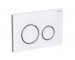 [285630] Клавиша смыва Geberit Sigma Type 21 115.884.SI.1, белое стекло, глянцевый хром +62313 ₽