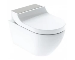 [287459] Электронный унитаз Geberit AquaClean Tuma Comfort 146.294.FW.1 с крышкой-биде, сталь нержавеющая матированная +276389 ₽