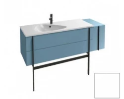 [289129] Тумба под раковину Jacob Delafon Nouvelle Vague 145 EB3038-N18, 2 ящика, 1 дверца, с выступом, цвет - белый глянцевый +175620 ₽