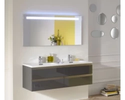 [299513] Тумба под раковину Jacob Delafon Vox 140 EB2020-RA-442, цвет - серый антрацит глянцевый, 140 х 46 см +187710 ₽