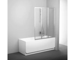 [308580] Шторка на ванну Ravak VS3 115, профиль сатин, витраж транспарент, 795S0U00Z1 +30060 ₽