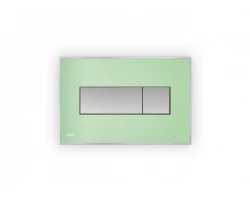 [313952] Кнопка управления AlcaPlast M1472 - AEZ110 с цветной пластиной, светящаяся кнопка зеленая, свет белый +29641 ₽