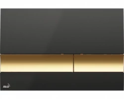 [313976] Кнопка управления AlcaPlast M1728-5 черная/золотая +14175 ₽