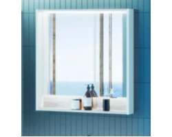 [320459] Зеркало Акватон Капри 1A230402KPDA0 80 x 85 см настенное с подсветкой, цвет бетон пайн +13870 ₽