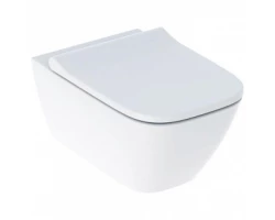 [332813] Подвесной безободковый унитаз Geberit Smyle Square Rimfree, крышка микролифт, 500.683.00.2 +30935 ₽