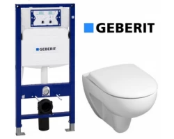 [347820] Инсталляция Geberit 111.300.00.5, с безободковым унитазом Geberit Renova 203050000, сиденье микролифт, комплект Santehn +54945 ₽