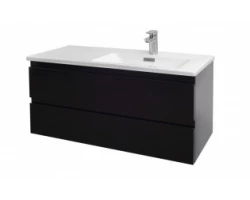 [359536] Тумба под раковину Jacob Delafon Madeleine EB2055-J52, 100 см, блестящая черная, правая +51221 ₽