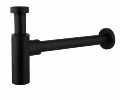 [362001] Сифон CeramaLux C-058 для раковины, черный матовый +3912 ₽