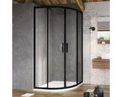 [450459] Душевой уголок Ravak Blix BLSCP4-80, профиль чёрный, витраж транспарент, X3BM40300Z1 +56250 ₽