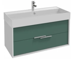 [457483] Тумба под раковину Jacob Delafon Vivienne 100 см, корпус белый глянцевый, фасад эвкалипт сатин, EB1585-N18-S49 +74930 ₽