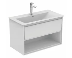 [461211] Тумба под раковину Ideal Standard Connect Air 80 см, подвесная, белый глянцевый, белый матовый, E0827B2 +74618 ₽