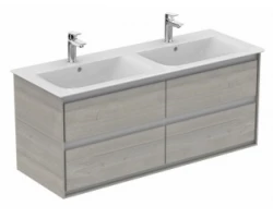 [461443] Тумба под раковину Ideal Standard Connect Air 120 см, подвесная, светло-серое дерево, белый матовый, E0822PS +161069 ₽