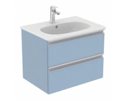 [465543] Тумба под раковину Ideal Standard Tesi 60 см, подвесная, серо-голубой матовый, T0050WI +67731 ₽