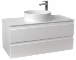 [470419] Тумба со столешницей под раковину Jacob Delafon Madeleine, 100 см, со светодиодной подсветкой, белая матовая, EB2084-J5 +63250 ₽