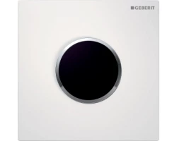 [476655] ИК привод смыва Geberit Sigma Type 10 HyTroniс для писсуара, панель - белая, кольцо - глянцевый хром, питание 230W, 116 +170868 ₽