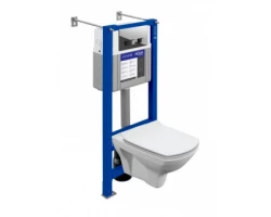 [549851] Инсталляция Boheme, кнопка черный, с унитазом Boheme Avva, сиденье микролифт, комплект, черный матовый, 666/664-B/972-B +26990 ₽