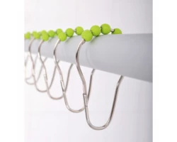 [519059] Кольца для карниза Ridder, сталь, комплект 12 шт., с зелеными шариками, 49565 +1643 ₽