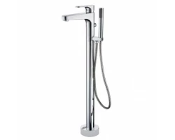 [541091] Смеситель Abber Eleganz напольный, с душевым гарнитуром, хром, AF8315 +25200 ₽