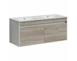 [549951] Тумба под раковину Sancos Smart 120, подвесная, дуб бардолино/белый глянец, SM120-2E +34900 ₽