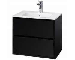 [585483] Тумба под раковину Акватон Римини New 60 см подвесная, черный глянцевый, 1A226601RN950 +36110 ₽