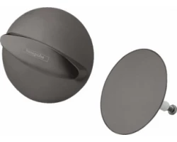 [593887] Внешняя часть слива-перелива Hansgrohe Flexaplus, черный хром шлифованный, 58185340 +3750 ₽