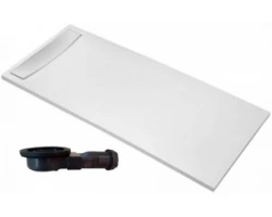 [184550] Поддон Jacob Delafon Flight Neus, 100 x 80 см, белый, E66512-00 + слив, диаметр 90 мм, E9A1364-CP +32293 ₽