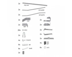 [228120] Кpепление панели Ravak Love Story II, B27500000N +7650 ₽