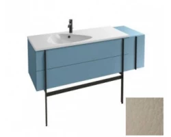 [289131] Тумба под раковину Jacob Delafon Nouvelle Vague 145 EB3038-NR2, 2 ящика, 1 дверца, с выступом, цвет - коричневая кожа +175620 ₽