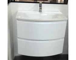 [306059] Тумба под раковину Cezares Vague 44220 69 см подвесная, цвет bianco lucido +43470 ₽