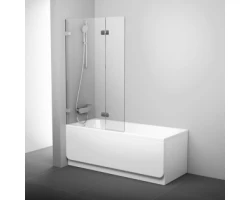 [308725] Шторка на ванну Ravak BVS2-100, левая/правая, профиль хром, витраж транспарент, 7ULA0A00Z1/7UPA0A00Z1 +33660 ₽