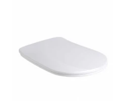 [312663] Сиденье для унитаза Kerasan Nolita SLIM быстросъемное, цвет белый глянец, петли хром с микролифтом, 539101 +12650 ₽
