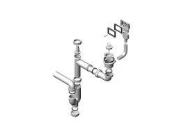 [329258] Одинарный сифон Alveus FI 70 для мойки c переливом, c соединением, компактный (1011717) +628 ₽