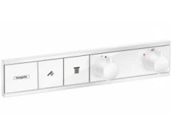 [335509] Смеситель Hansgrohe RainSelect для душа, термостатический, белый матовый, 15380700 +195370 ₽