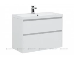 [335819] Тумба под раковину Aquanet Гласс 90 00196960, цвет белый +39471 ₽